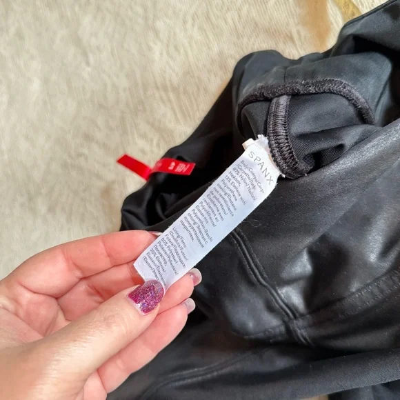 Spanx high waisted faux leather leggings - Picture 7 of 9